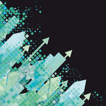 Abstract background with arrows. Vector illustrationのイラスト素材