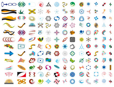 Large set of colorful symbol.のイラスト素材