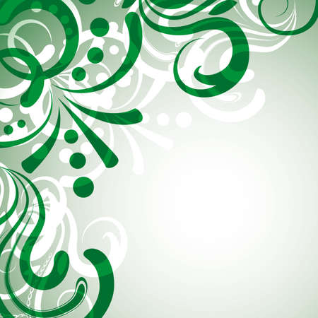Abstract green background with plants.  のイラスト素材