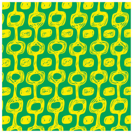 Ipanema beach pattern set. Vector illustration. Brasil style pattern.のイラスト素材