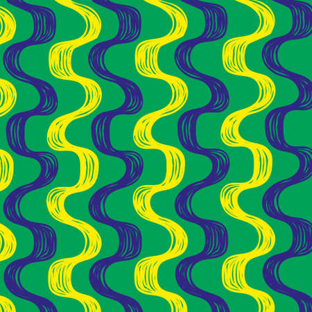 Ipanema beach pattern set. Vector illustration. Brazil, Rio style pattern.のイラスト素材