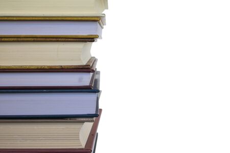 Pile of books with white backgroundの写真素材