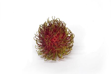 a Rambutan in white backgroundの写真素材