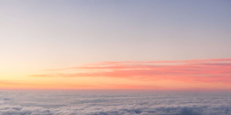 Beautiful clouds at sunriseの写真素材