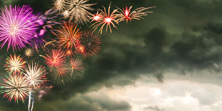 Nice holiday fireforks, background for your design