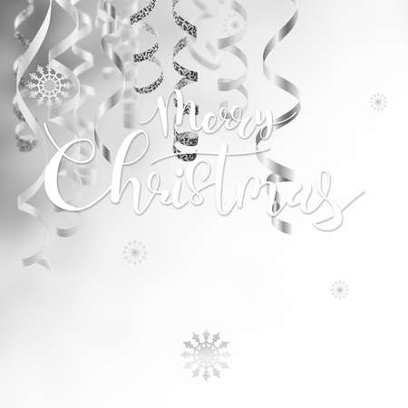 Golden Christmas and New Year holiday background with hand lettering textの写真素材