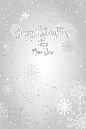 Greeting card with Merry Christmas hand lettering calligraphy text. Holiday banner Vector 10 EPSのイラスト素材