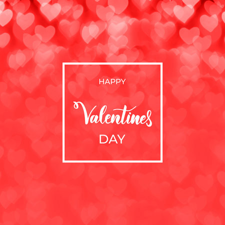 St. Valentines Day holiday background with lettering textの写真素材