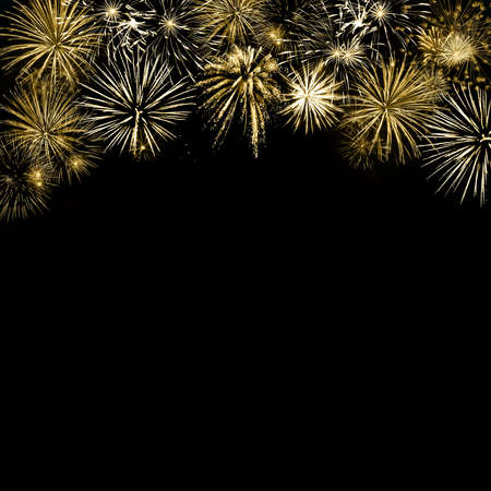 Holiday background for Christmas or Independence day with fireworks. For your designの写真素材