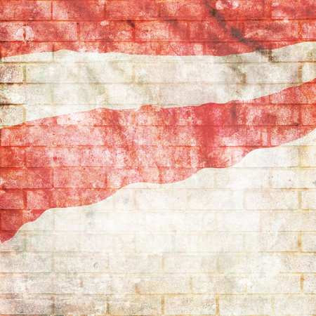 Vintage Austria national flag with place for your text and designの写真素材