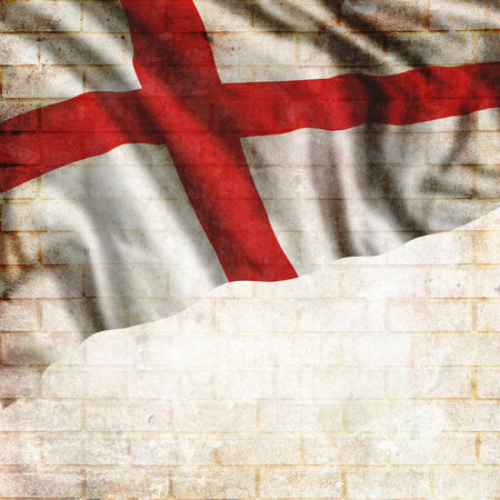Vintage England national flag with place for your text and designの写真素材