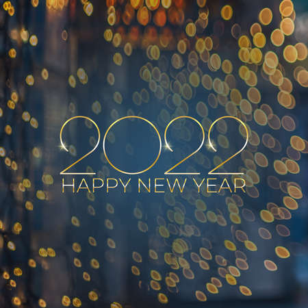 Greeting card New Year 2022 Holiday banner illustrationの写真素材