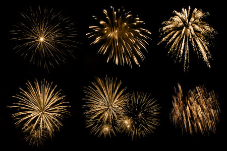 Holiday background for Christmas or Independence day with fireworks. For your design