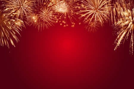 Holiday background for New Year or Independence day with fireworks. For your design