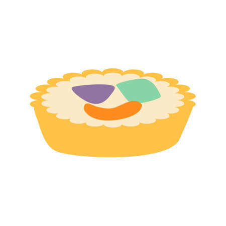 Sweet Fruits pie or pie buahのイラスト素材