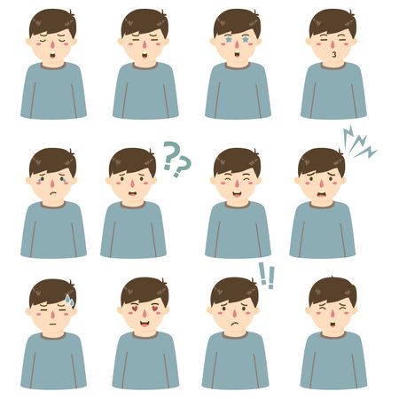 People showing emotionsのイラスト素材