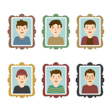 portrait pictures in frames vintage