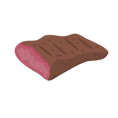 fresh tasty meat iconsのイラスト素材