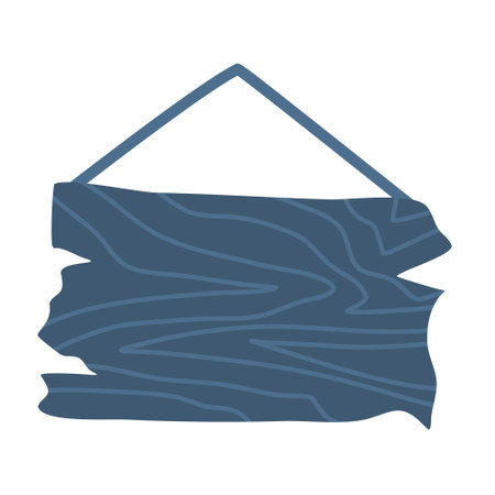 rustic wooden signboardのイラスト素材