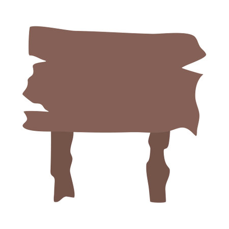 signboards with wooden platesのイラスト素材