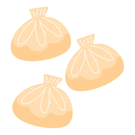 dimsum chinese foodのイラスト素材