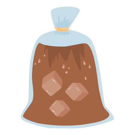 tea with ice cubesのイラスト素材