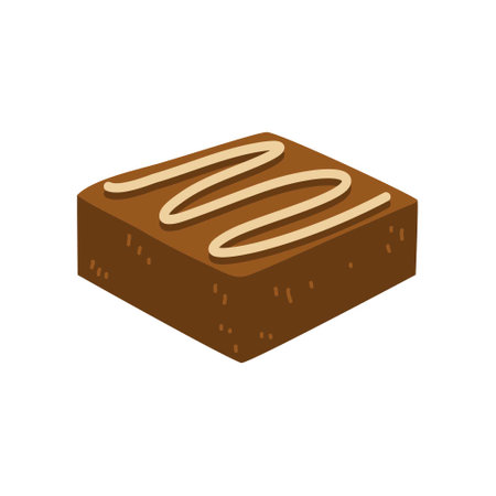 indonesian traditional cake browniesのイラスト素材