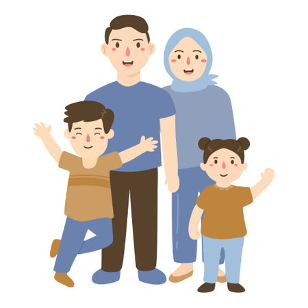 international family dayのイラスト素材