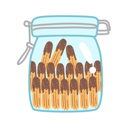 eid mubarak cookies chocolateのイラスト素材