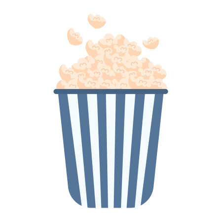 popcorns concept illustrationのイラスト素材