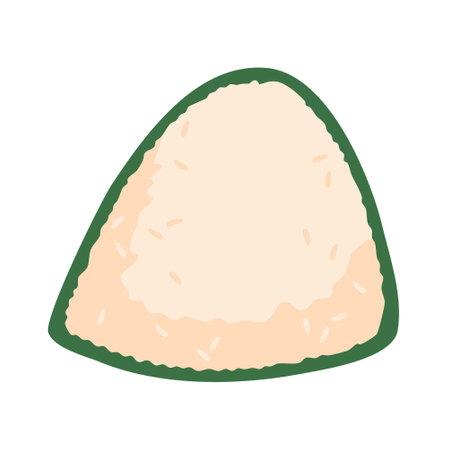illustration japanese onigiri riceのイラスト素材