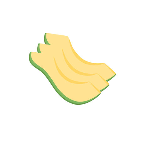 avocado sliceのイラスト素材