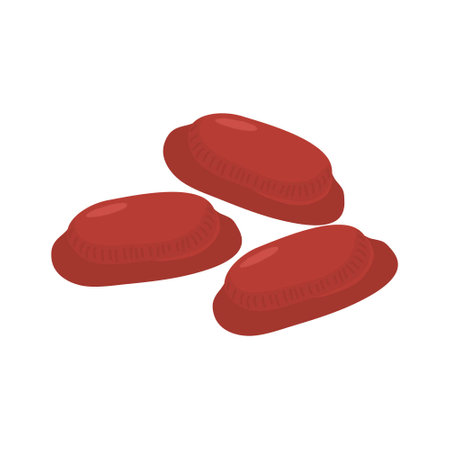 kue ku or ang kue steamed chinese cakeのイラスト素材