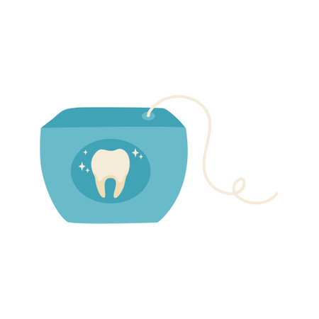 dental floss care hygieneのイラスト素材