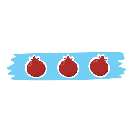 fruit sticker washi tapesのイラスト素材