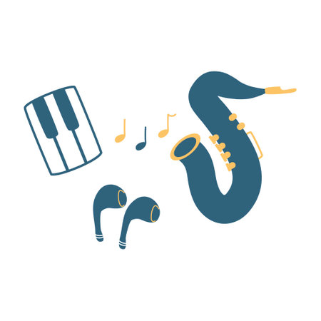 international jazz day illustrationのイラスト素材