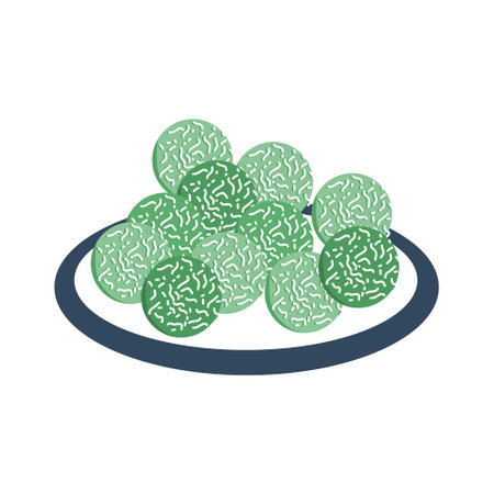 klepon indonesian traditional food or snacks kleponのイラスト素材
