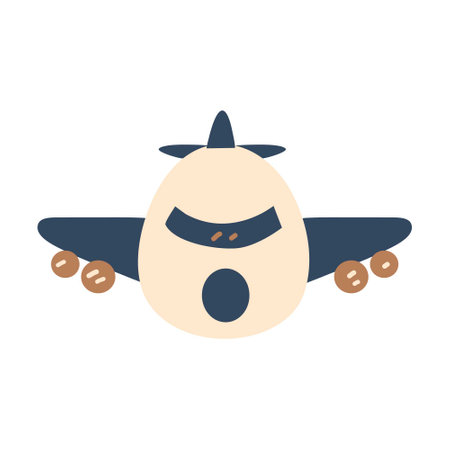 doodle travel element illustrationのイラスト素材