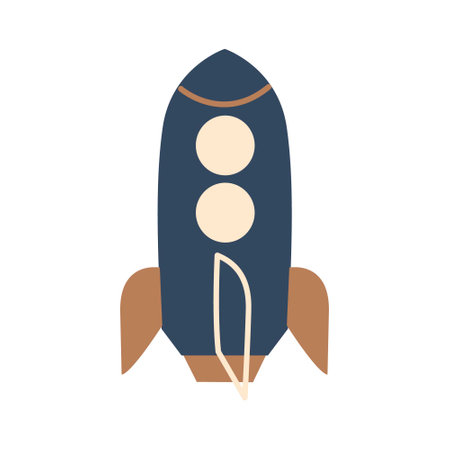 space badge with flat designのイラスト素材