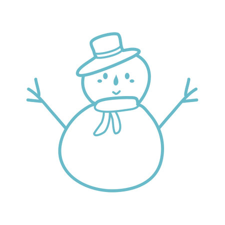 decorations for christmas design outlineのイラスト素材