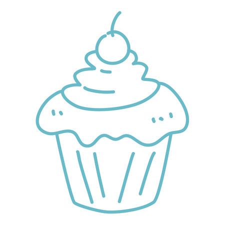 hand drawn kawaii coloring page illustration