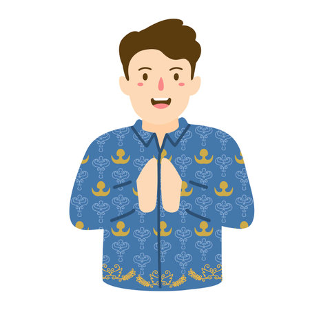 Civil Servants With New Korpri Uniformsのイラスト素材