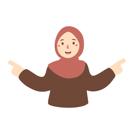 hand gestures who is confused about making a choiceのイラスト素材