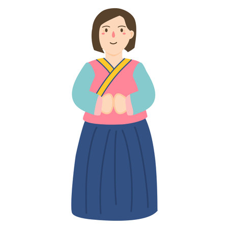 happy korean chuseok festival celebrationのイラスト素材