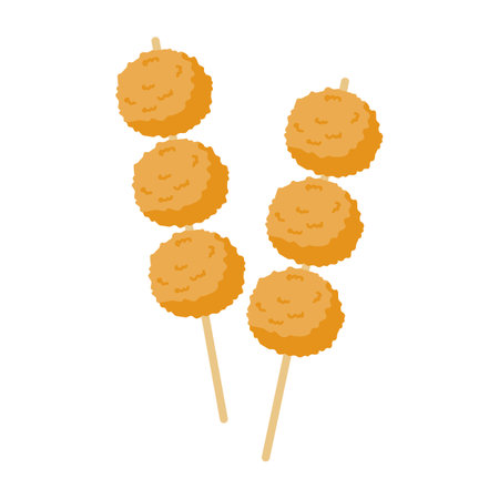 fish or Fried Chicken Balls illustrationのイラスト素材