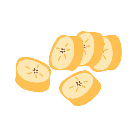 Healthy Homemade Plantain Chips illustrationのイラスト素材