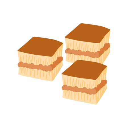 Indonesian pancake or terang bulan illustrationのイラスト素材