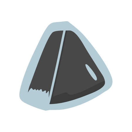 Triangle Onigiri Japanese Rice food illustrationのイラスト素材