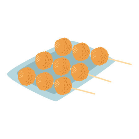 Mashed Potato Cheese Balls illustrationのイラスト素材