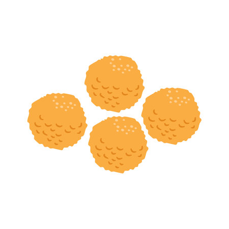 Creamy and Smooth Fried Croquettesのイラスト素材